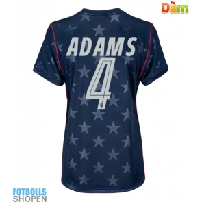 Billiga Förenta stater Tyler Adams #4 Bortatröja Dam VM 2026 Kortärmad